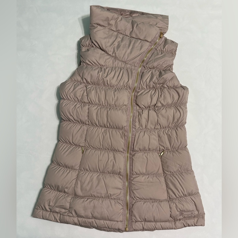 Athleta Downabout Goose Down Puffer Vest  Dusty Pink Size XS - Picture 6 of 16